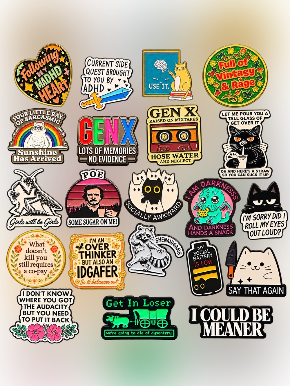 Lapel Pins - Live Show Giveaway Listing
